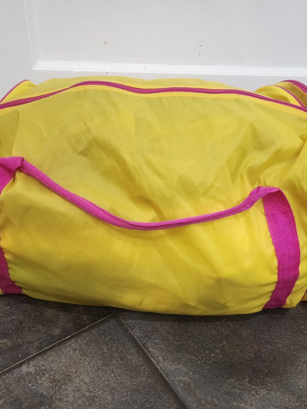 Vintage 1990 New Kids On The Block Overnight Travel Sleeping Bag Case Duffel Bag